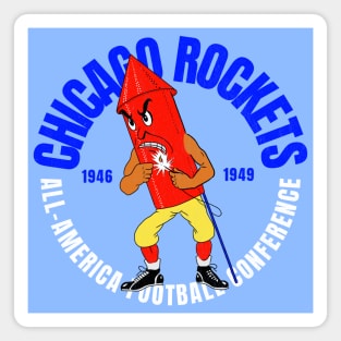 Defunct Chicago Rockets Football 1946 Magnet